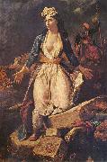 Eugene Delacroix Greece Expiring on the Ruins of Missolonghi painting